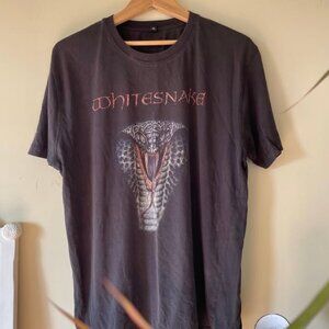 white snake 1990 concert t shirt - liqour and poker tour whitensnake tee